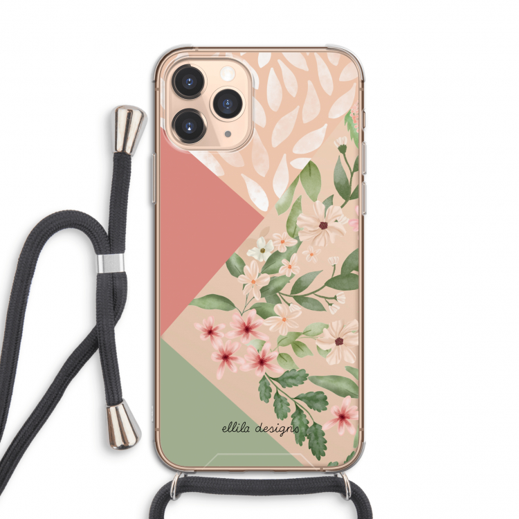 Sweet heaven geometrics: iPhone 11 Pro Transparant Hoesje met koord