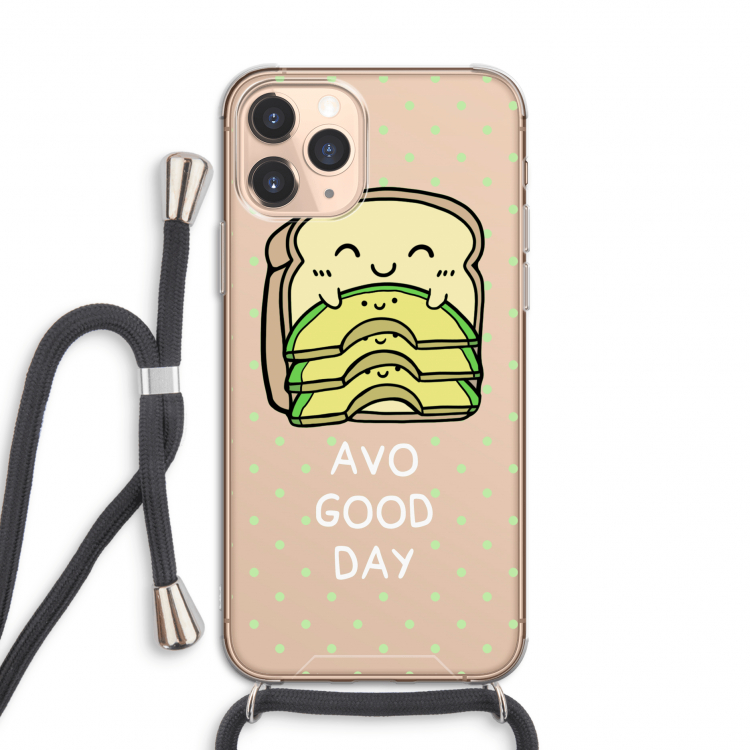 Avo Good Day: iPhone 11 Pro Transparant Hoesje met koord