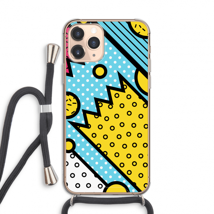 Pop Art #1: iPhone 11 Pro Transparant Hoesje met koord