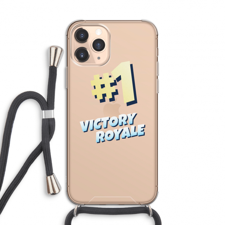 Victory Royale: iPhone 11 Pro Transparant Hoesje met koord