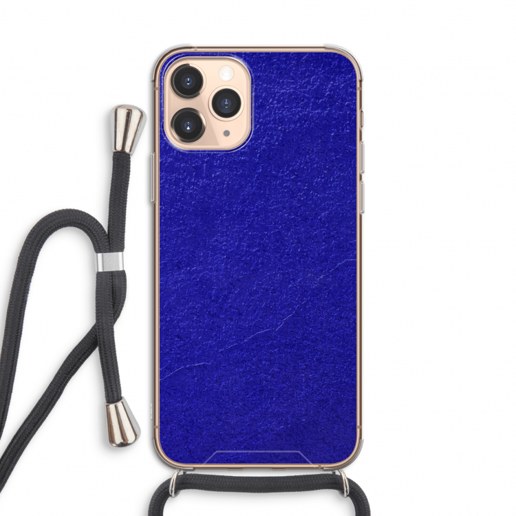 Majorelle Blue: iPhone 11 Pro Transparant Hoesje met koord