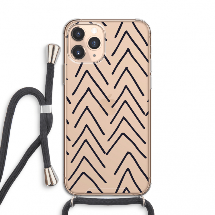 Marrakech Arrows: iPhone 11 Pro Transparant Hoesje met koord