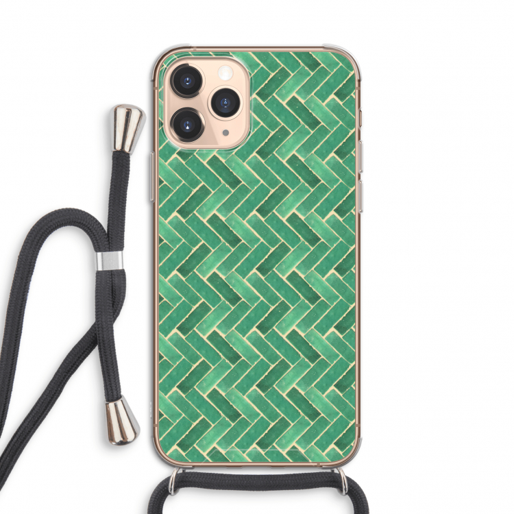 Moroccan tiles 2: iPhone 11 Pro Transparant Hoesje met koord