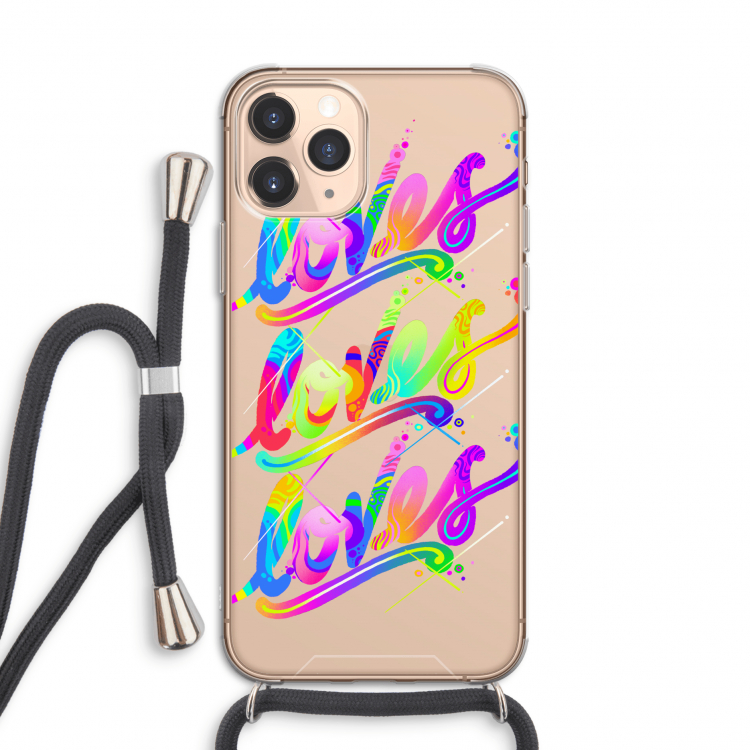 Loves: iPhone 11 Pro Transparant Hoesje met koord