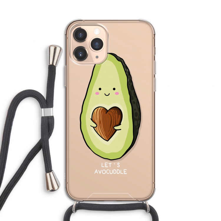 Avocuddle: iPhone 11 Pro Transparant Hoesje met koord