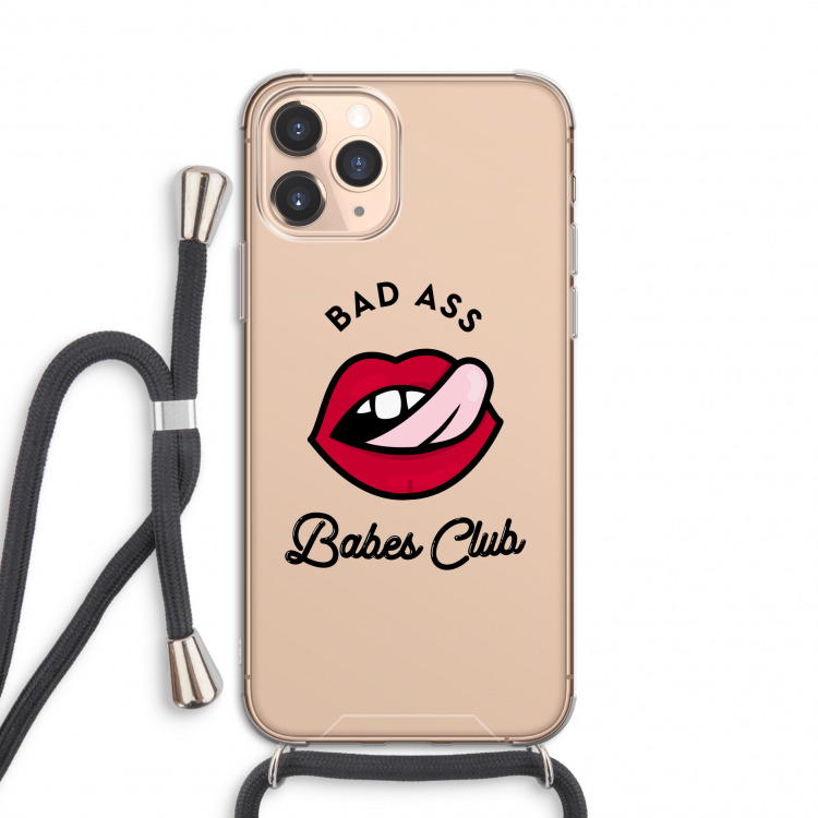 Badass Babes Club: iPhone 11 Pro Transparant Hoesje met koord