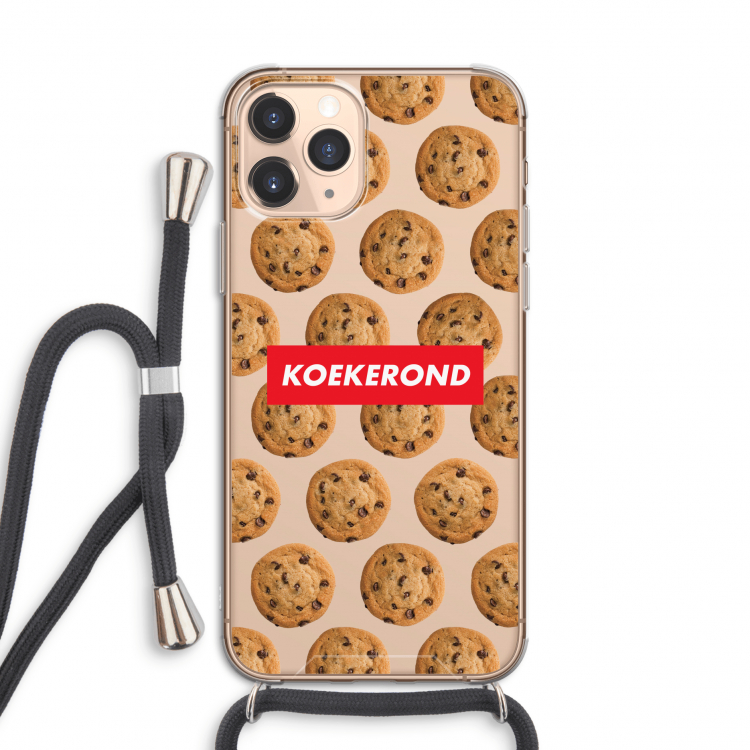 Koekerond: iPhone 11 Pro Transparant Hoesje met koord