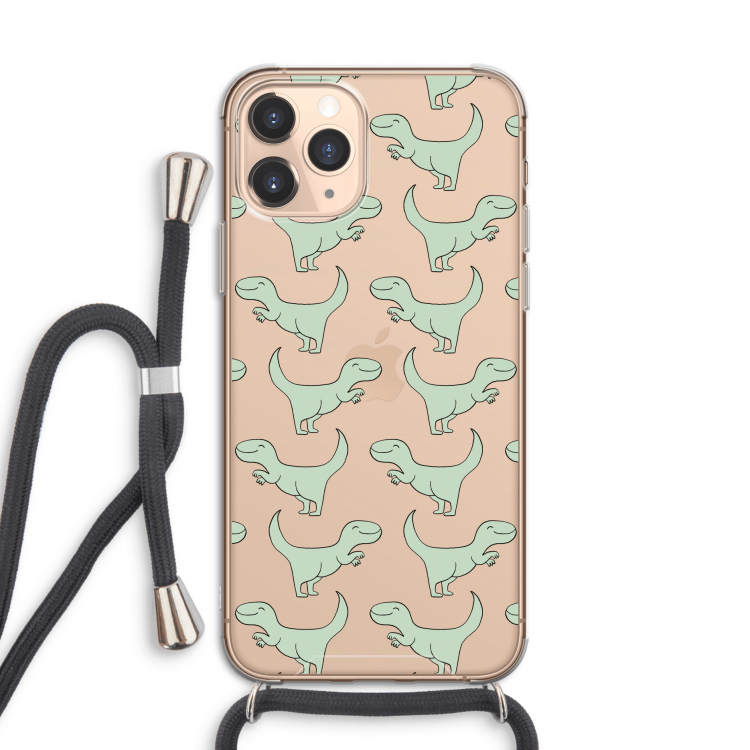 Dinos: iPhone 11 Pro Transparant Hoesje met koord