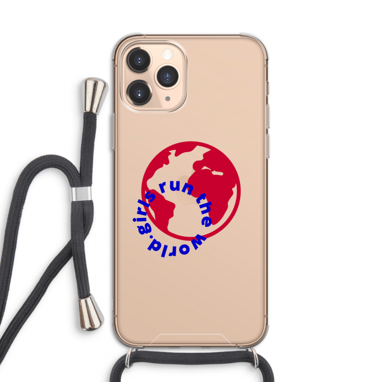 Run The World: iPhone 11 Pro Transparant Hoesje met koord