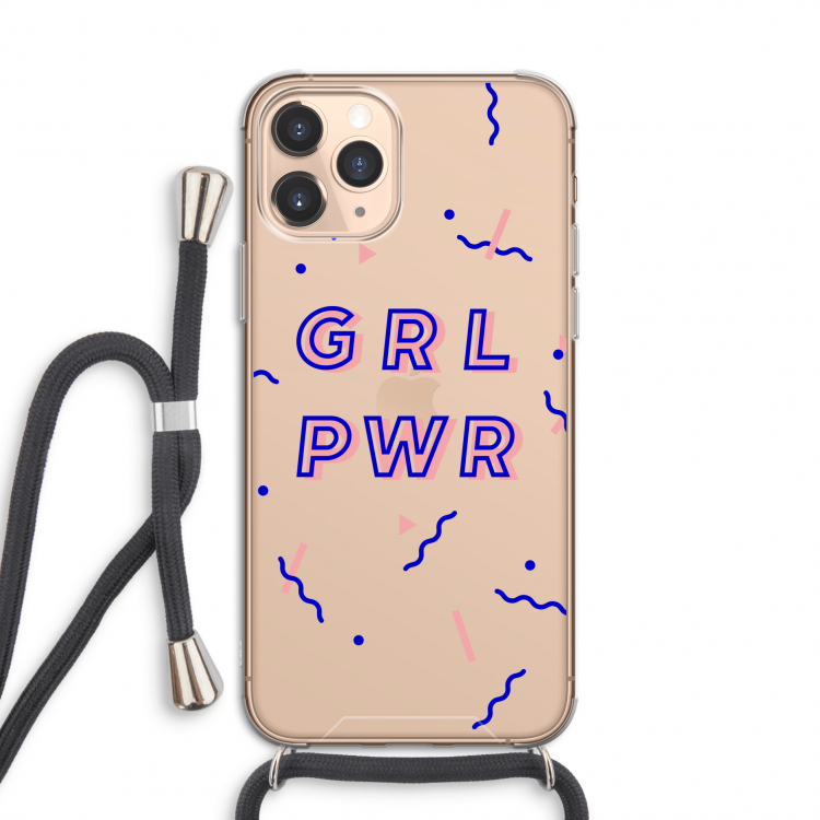 GRL PWR: iPhone 11 Pro Transparant Hoesje met koord