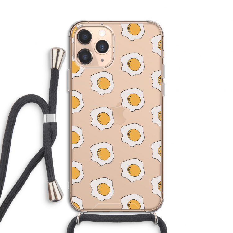 Bacon to my eggs #1: iPhone 11 Pro Transparant Hoesje met koord