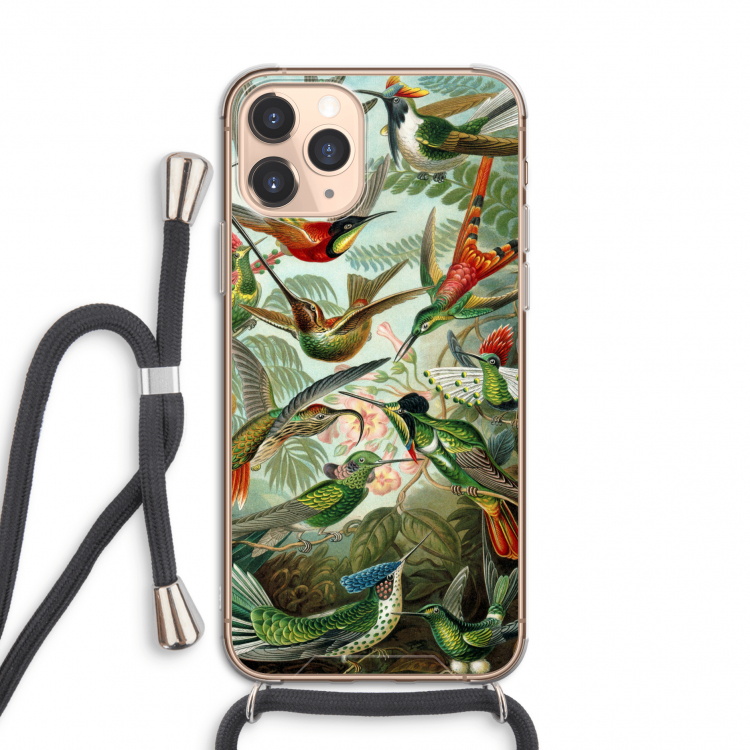 Haeckel Trochilidae: iPhone 11 Pro Transparant Hoesje met koord