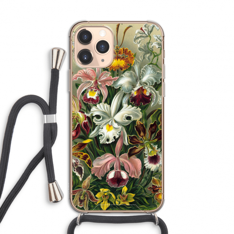 Haeckel Orchidae: iPhone 11 Pro Transparant Hoesje met koord