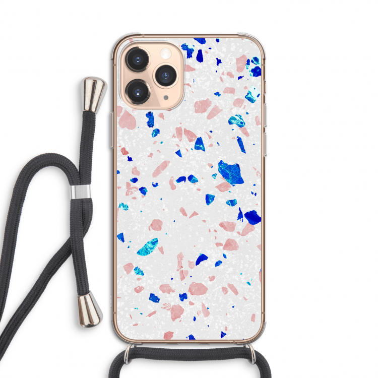 Terrazzo N°6: iPhone 11 Pro Transparant Hoesje met koord