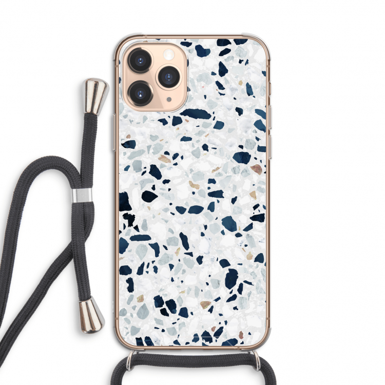 Terrazzo N°1: iPhone 11 Pro Transparant Hoesje met koord