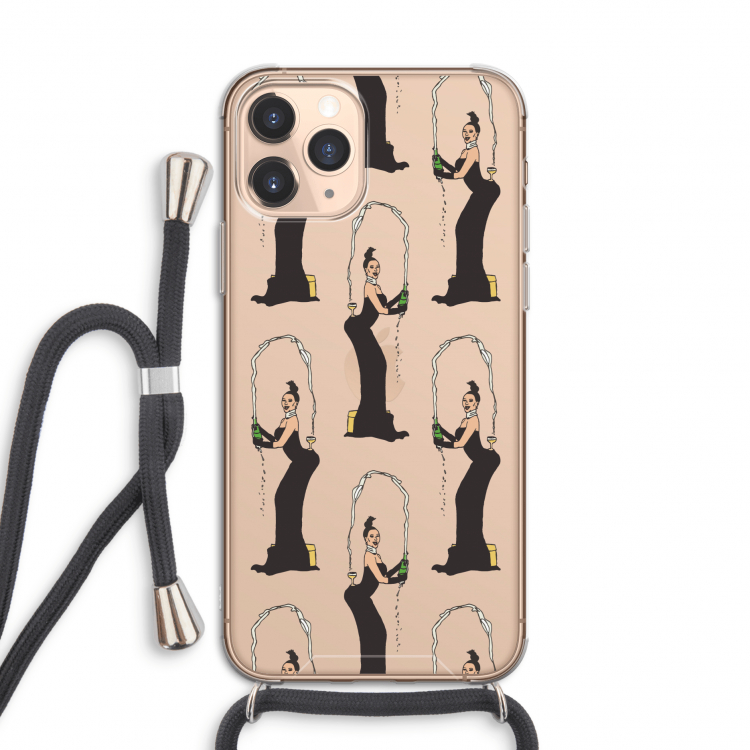 Pop Some Kim: iPhone 11 Pro Transparant Hoesje met koord