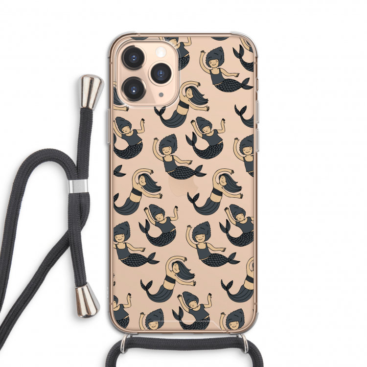 Zeemeermin: iPhone 11 Pro Transparant Hoesje met koord