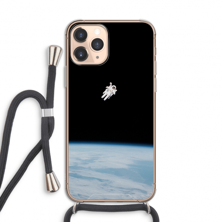 Alone in Space: iPhone 11 Pro Transparant Hoesje met koord