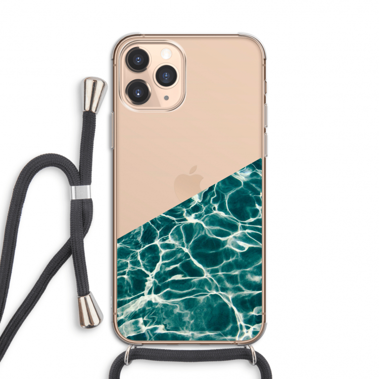 Weerkaatsing water: iPhone 11 Pro Transparant Hoesje met koord