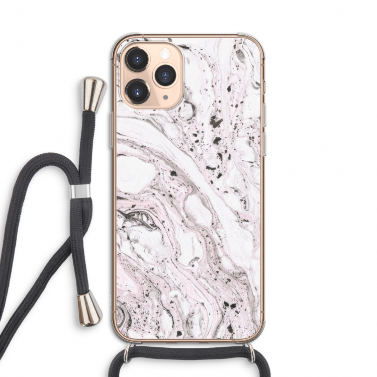 Mengelmoes: iPhone 11 Pro Transparant Hoesje met koord