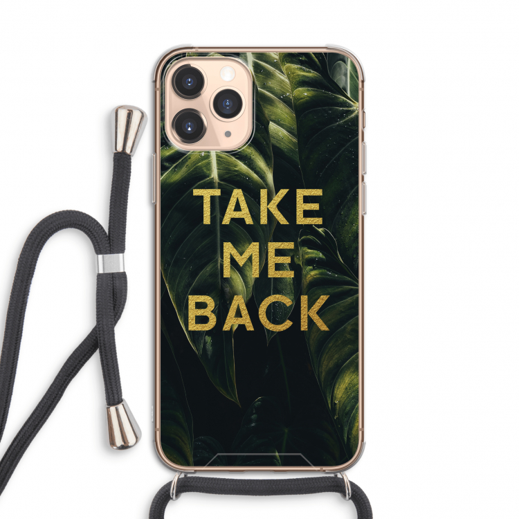 Take me back: iPhone 11 Pro Transparant Hoesje met koord