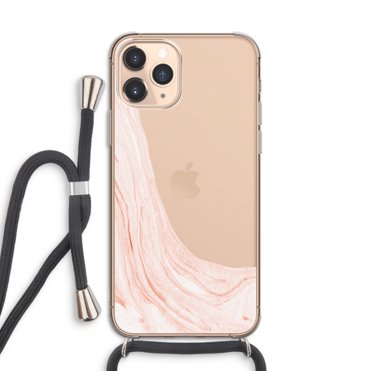 Peach bath: iPhone 11 Pro Transparant Hoesje met koord