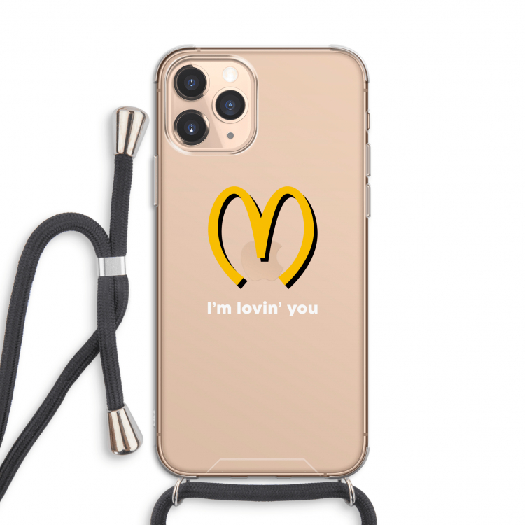 I'm lovin' you: iPhone 11 Pro Transparant Hoesje met koord
