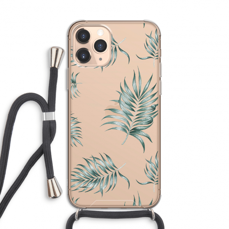 Simple leaves: iPhone 11 Pro Transparant Hoesje met koord