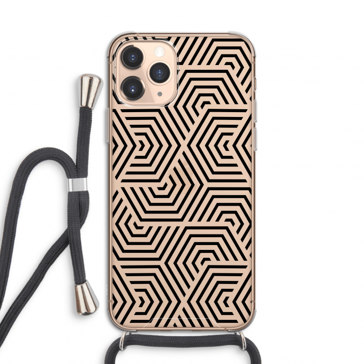 Magic pattern: iPhone 11 Pro Transparant Hoesje met koord