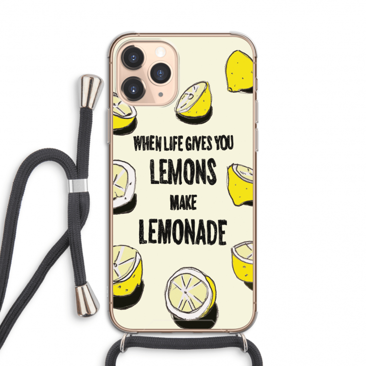 Lemonade: iPhone 11 Pro Transparant Hoesje met koord