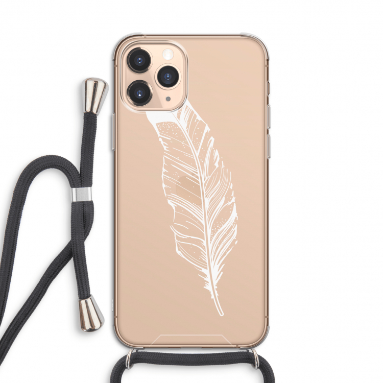 Pluim: iPhone 11 Pro Transparant Hoesje met koord