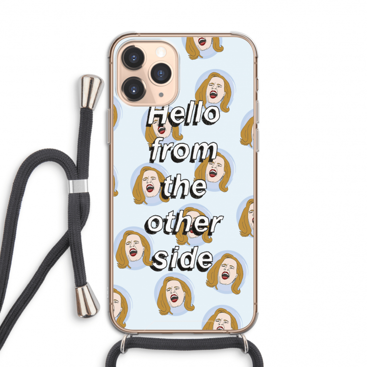 Hello: iPhone 11 Pro Transparant Hoesje met koord