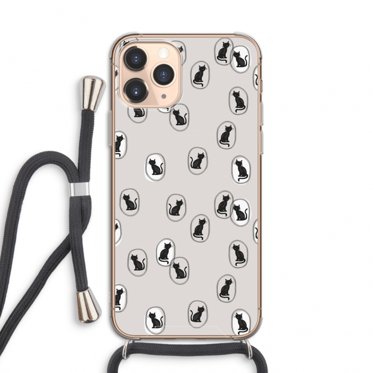 Miauw: iPhone 11 Pro Transparant Hoesje met koord
