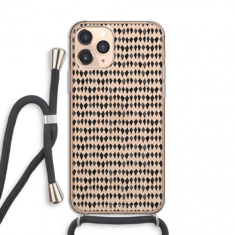 Crazy shapes: iPhone 11 Pro Transparant Hoesje met koord