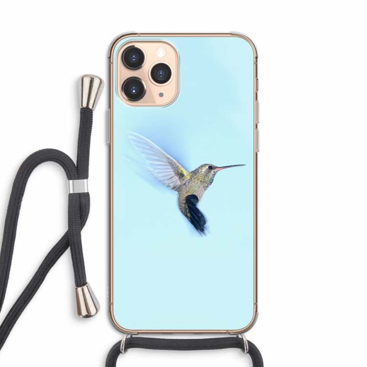 Kolibri: iPhone 11 Pro Transparant Hoesje met koord