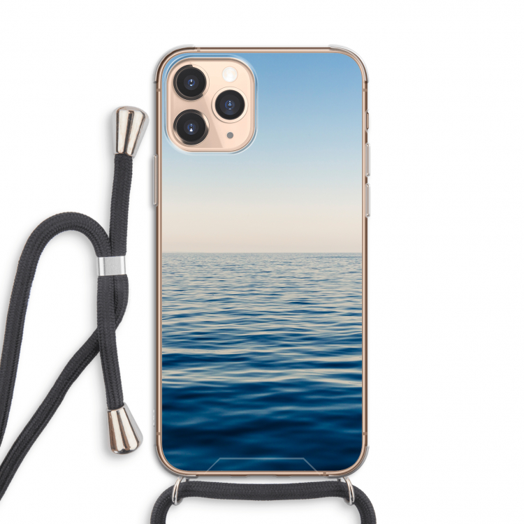 Water horizon: iPhone 11 Pro Transparant Hoesje met koord