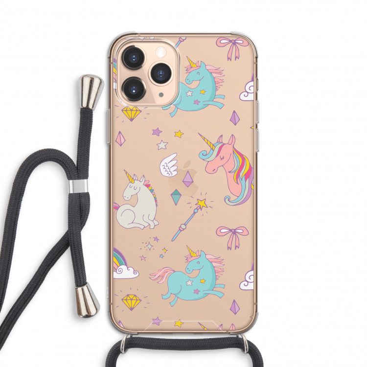 Fantasiewereld: iPhone 11 Pro Transparant Hoesje met koord