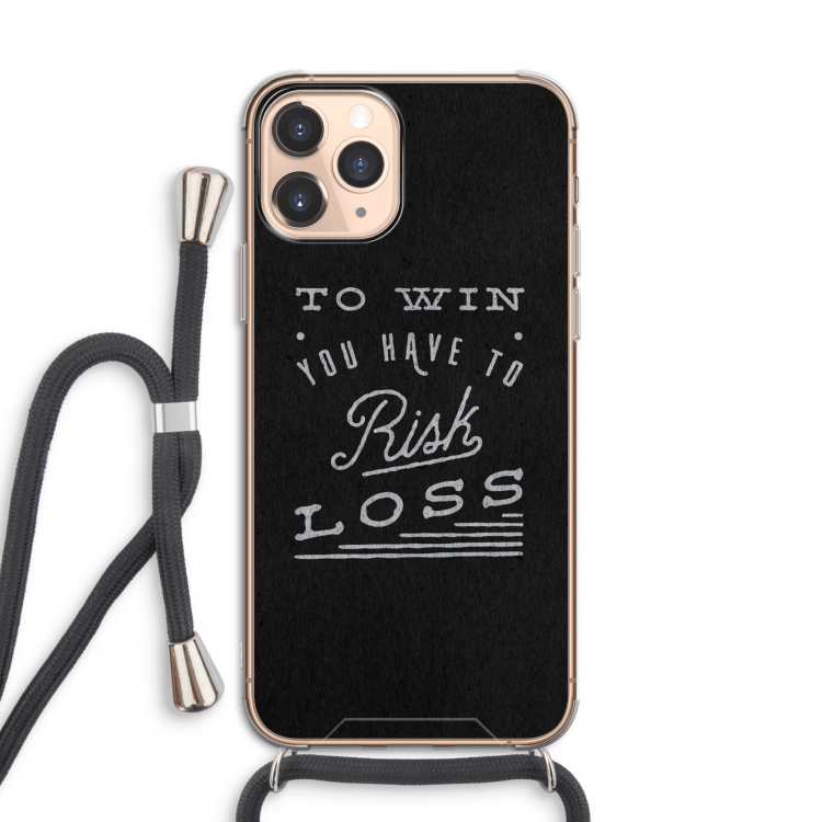 Risk loss: iPhone 11 Pro Transparant Hoesje met koord
