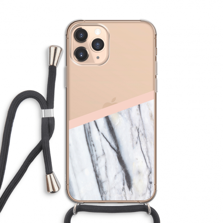 A touch of peach: iPhone 11 Pro Transparant Hoesje met koord