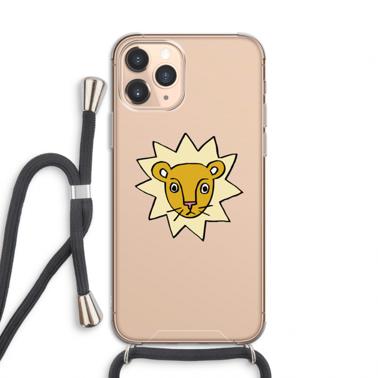 Kleine leeuw: iPhone 11 Pro Transparant Hoesje met koord