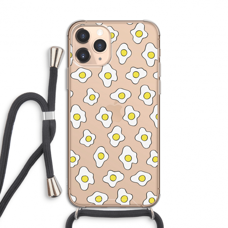 Spiegeleitjes: iPhone 11 Pro Transparant Hoesje met koord
