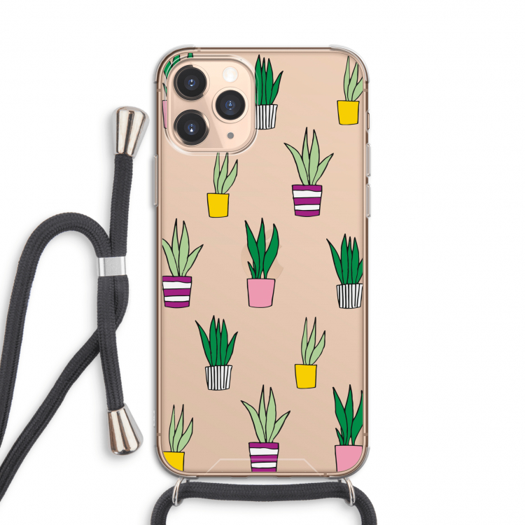 Sanseveria: iPhone 11 Pro Transparant Hoesje met koord