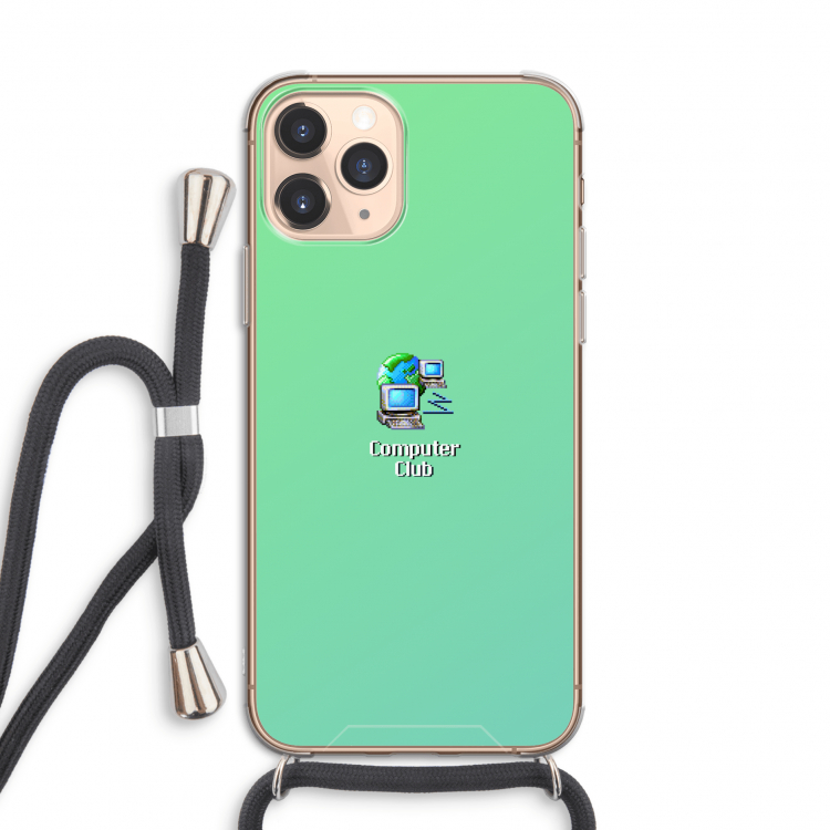 Win98: iPhone 11 Pro Transparant Hoesje met koord