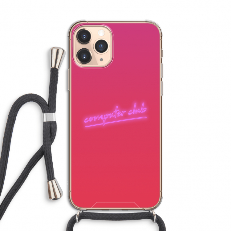 Vice Glow: iPhone 11 Pro Transparant Hoesje met koord