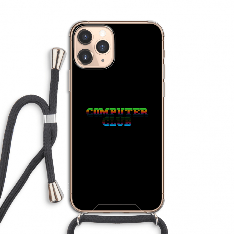 Retro: iPhone 11 Pro Transparant Hoesje met koord