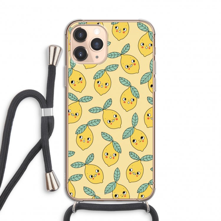 Citroenen: iPhone 11 Pro Transparant Hoesje met koord