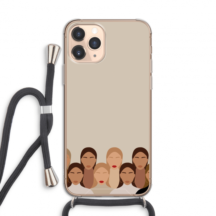 Girls girls girls: iPhone 11 Pro Transparant Hoesje met koord