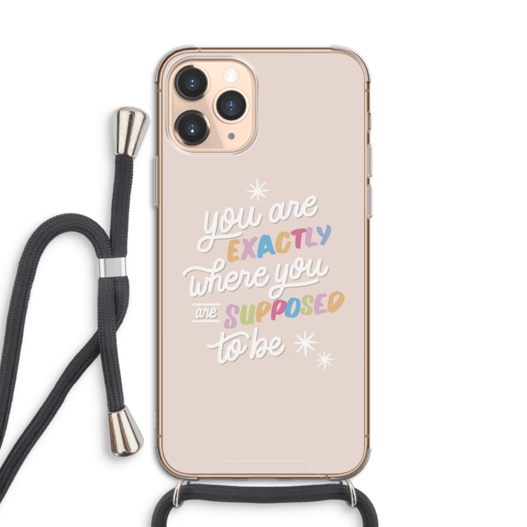 Right Place: iPhone 11 Pro Transparant Hoesje met koord