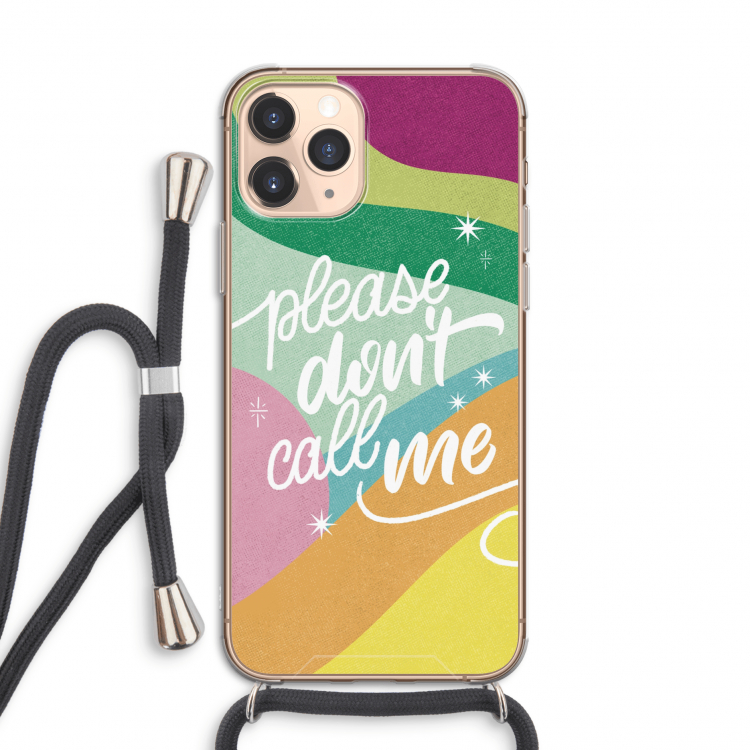 Don't call: iPhone 11 Pro Transparant Hoesje met koord