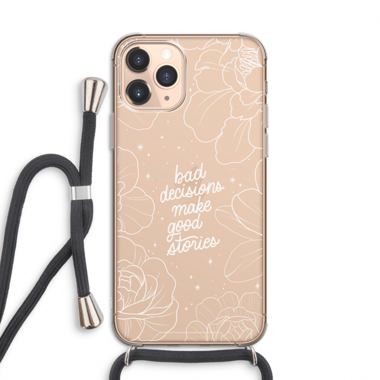 Good stories: iPhone 11 Pro Transparant Hoesje met koord